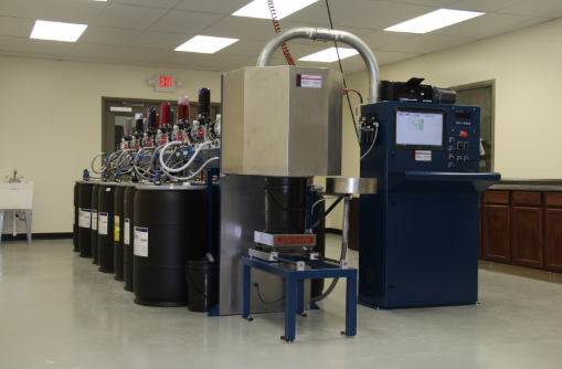SPEC EV-2000 high-volume ink dispensing system with multiple bulk ink containers