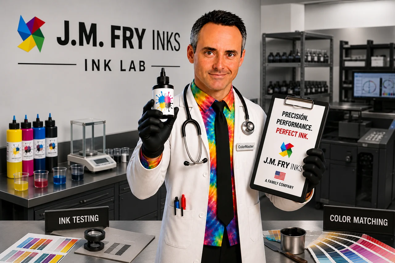 J.M. Fry Inks ink lab technical image